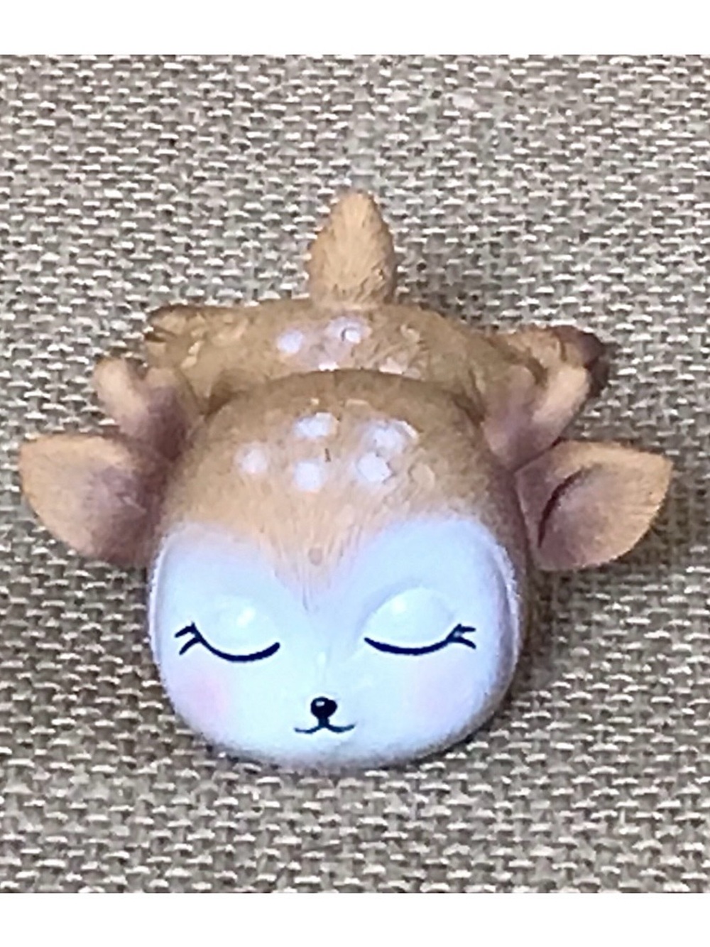 Resin Elf Deer Figurine Sleeping Storybook Fairytale Fantasy Whimsical Twee Cute